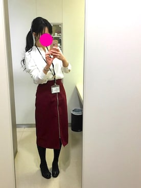 「Bridget Birkin（ブリジットバーキン）のアイテム（パンプス）」を使った、ちゃんぽんさん（レディース・158cm）の冬コーディネート