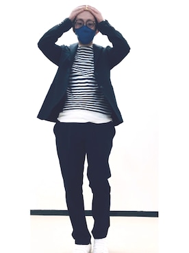 「uniform experiment（ユニフォームエクスペリメント）のアイテム（テーラードジャケット）」を使った、kingdom0710さん（メンズ・174cm）の秋コーディネート
