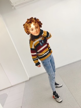 「Mo&Co.（モーアンドコー）のアイテム」を使った、三门先生さん（レディース・173cm）の冬コーディネート