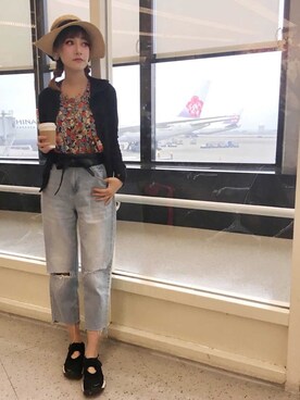 208さん（レディース・163cm）の春コーディネート