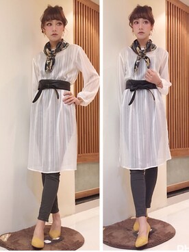 208さん（レディース・163cm）の春コーディネート