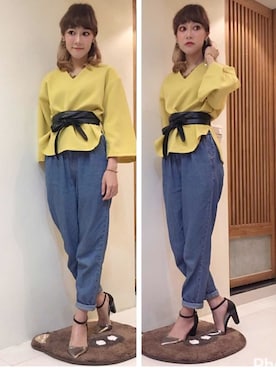 208さん（レディース・163cm）の春コーディネート