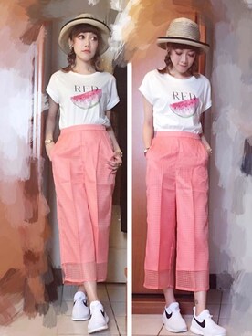 208さん(レディース・163cm)の夏コーディネート
