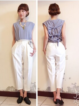 208さん（レディース・163cm）の夏コーディネート