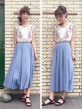 208さん（レディース・163cm）の夏コーディネート