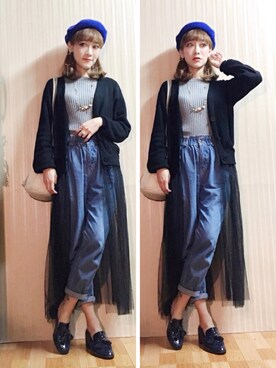 208さん（レディース・163cm）の冬コーディネート