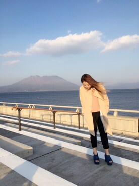 「one way（ワンウェイ）のアイテム（シューズ）」を使った、YUさん（レディース・156cm）の春コーディネート