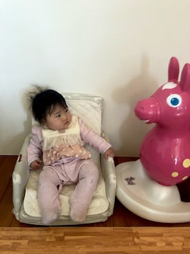 「ラルフローレン」｜「アイテム（オールインワン・サロペット）」を使った、hanamaruさん（キッズ・60cm）の春コーディネート