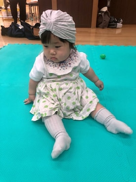 「F.O.KIDS（エフオーキッズ）のアイテム（ワンピース/ドレス）」を使った、hanamaruさん（キッズ・70cm）の夏コーディネート