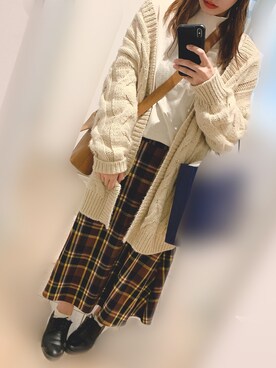「ゆるニット」｜「アイテム（ブーティ）」を使った、yuuさん（レディース・152cm）の秋コーディネート