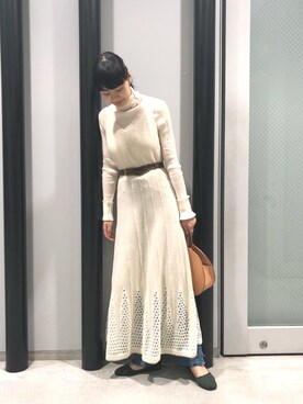 「カンフーシューズ」｜も も かさん（レディース・168cm）の秋コーディネート