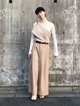 「Jens（イェンス）のアイテム」を使った、も も かさん（レディース・168cm）の秋コーディネート