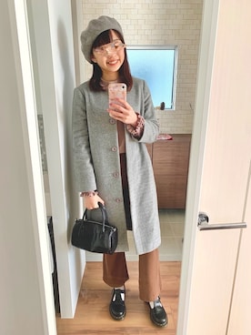 「NOLLEY’S（ノーリーズ）のアイテム（その他アウター）」を使った、Pentas🦋さん（レディース・163cm）の冬コーディネート