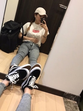 「SLY（スライ）のアイテム（財布/小物）」を使った、RUIさん（レディース・165cm）の春コーディネート