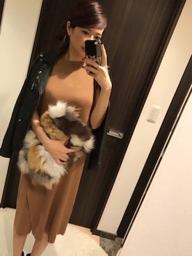 「ファークラッチ」｜「アイテム（ブーツ）」を使った、RUIさん（レディース・165cm）の秋コーディネート