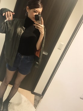 「wearhalloween2017」｜「アイテム（ミリタリージャケット）」を使った、RUIさん（レディース・165cm）の秋コーディネート