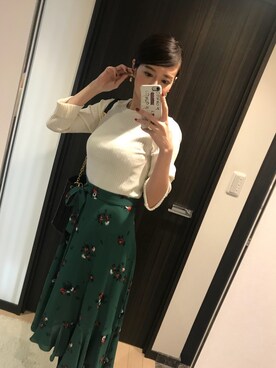 「トリーバーチ」｜「アイテム（その他）」を使った、RUIさん（レディース・165cm）の冬コーディネート
