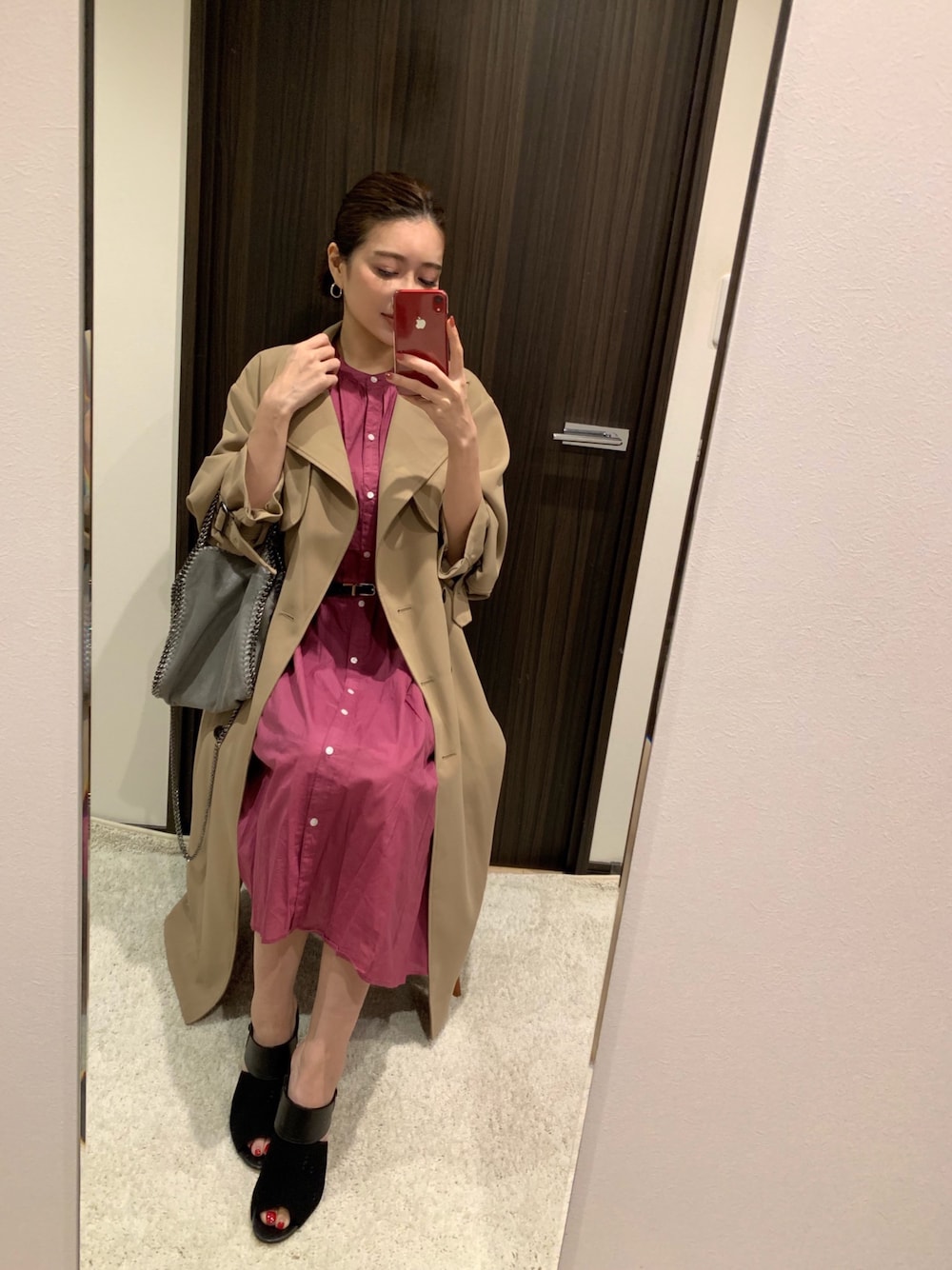 RUIさんの「OVER SILHOUETTE TRENCH COAT（MOUSSY）」を使ったコーディネート