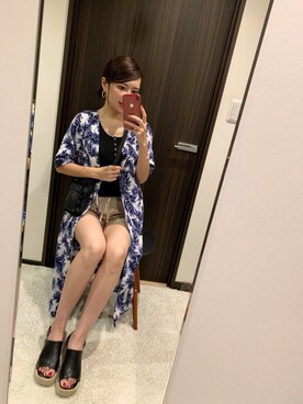 「perkyroom」｜RUIさん（レディース・165cm）の夏コーディネート