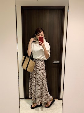 「SHAKA」｜「アイテム（その他）」を使った、RUIさん（レディース・165cm）の夏コーディネート