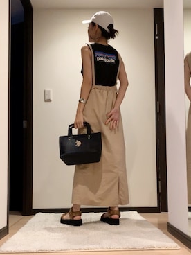 「SHAKA」｜「アイテム（その他）」を使った、RUIさん（レディース・165cm）の夏コーディネート