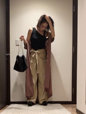 「アントマリーズ」｜「アイテム（シャツワンピース）」を使った、RUIさん（レディース・165cm）の夏コーディネート