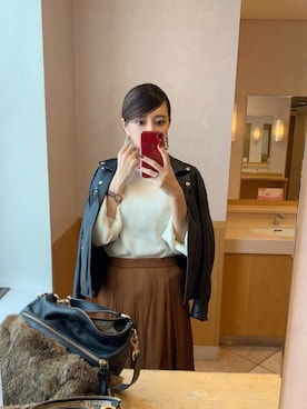 「NOLLEY'S」｜「アイテム（その他）」を使った、RUIさん（レディース・165cm）の秋コーディネート