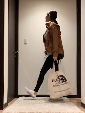 「アントマリーズ」｜「アイテム（マウンテンパーカー）」を使った、RUIさん（レディース・165cm）の秋コーディネート