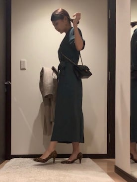 「アントマリーズ」｜「アイテム（その他アウター）」を使った、RUIさん（レディース・165cm）の秋コーディネート