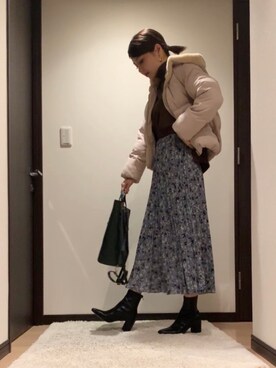 「FOSSIL（フォッシル）のアイテム（バックパック/リュック）」を使った、RUIさん（レディース・165cm）の秋コーディネート