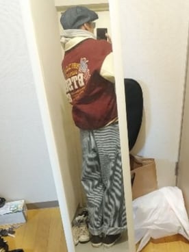 「USA」｜「アイテム（サロペット/オーバーオール）」を使った、Ken.styleさん（メンズ・170cm）の冬コーディネート