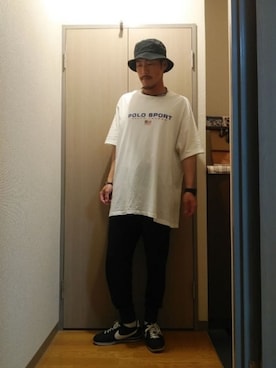 「USA」｜「アイテム（帽子）」を使った、Ken.styleさん（メンズ・170cm）の春コーディネート