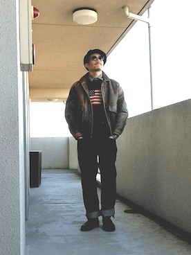 「Ralph Lauren」｜「アイテム（ブーツ）」を使った、Ken.styleさん（メンズ・170cm）の春コーディネート