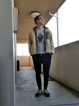 「NEWBALANCE」｜「アイテム（その他アウター）」を使った、Ken.styleさん（メンズ・170cm）の春コーディネート