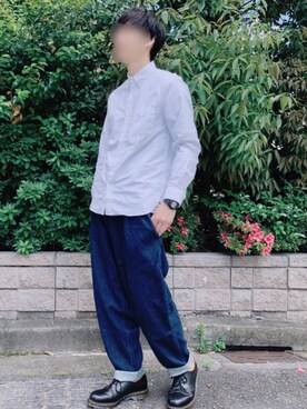 「UNIQLO（ユニクロ）の50色ソックス（消臭機能付き）（ソックス/靴下）」を使った、jefさん（メンズ・182cm）の春コーディネート