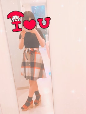 「ブルーレーベル」｜「アイテム（その他）」を使った、miyuさん（レディース・156cm）の夏コーディネート
