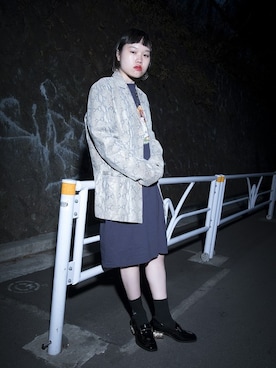 「Jeffrey Campbell（ジェフリーキャンベル）のアイテム（ローファー）」を使った、Jeffrey Campbell OFFICIALさん（レディース・157cm）の春コーディネート