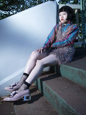 「Jeffrey Campbell（ジェフリーキャンベル）のアイテム（ローファー）」を使った、Jeffrey Campbell OFFICIALさん（レディース・157cm）の春コーディネート