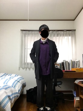 「JOURNAL STANDARD relume（ジャーナルスタンダード　レリューム）のアイテム（チェスターコート）」を使った、emoさん（メンズ・171cm）の冬コーディネート