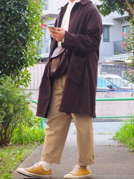 「Steven Alan（スティーブンアラン）のアイテム（その他アウター）」を使った、てんてんさん（メンズ・173cm）の冬コーディネート