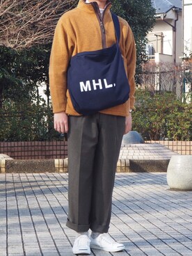 「AIGLE（エーグル）のアイテム（ジャケット/アウター）」を使った、てんてんさん（メンズ・173cm）の冬コーディネート