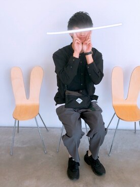 「Gramicci（グラミチ）のアイテム（バッグ）」を使った、たかさん（メンズ・175cm）の春コーディネート