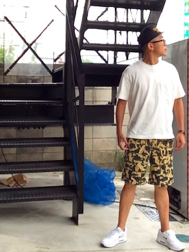 「The Endless Summer（エンドレスサマー）のアイテム（キャップ）」を使った、タイスケさん（メンズ・177cm）の夏コーディネート