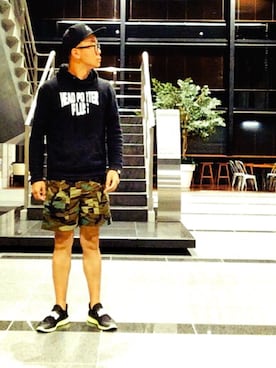 「HEAD PORTER PLUS（ヘッドポータープラス）のアイテム」を使った、タイスケさん（メンズ・177cm）の秋コーディネート