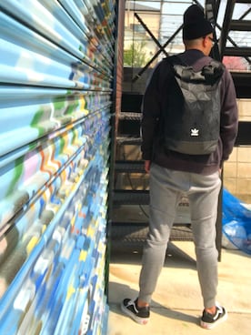 「アイテム（ジャージ）」を使った、タイスケさん（メンズ・177cm・30代）の春コーディネート