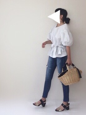 「ドラフトレプシィム」｜さにぃ。さん（レディース・153cm）の夏コーディネート