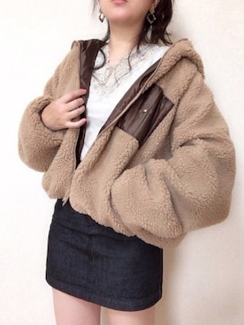 「ZOZOでしか買えない」｜「アイテム（ブルゾン）」を使った、さにぃ。さん（レディース・153cm）の夏コーディネート