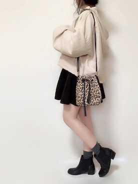 「ZOZOでしか買えない」｜「アイテム（マウンテンパーカー）」を使った、さにぃ。さん（レディース・153cm）の秋コーディネート