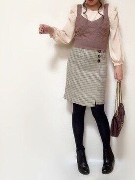 「Lara Flamingo（ララフラミンゴ）のアイテム」を使った、さにぃ。さん（レディース・153cm）の秋コーディネート