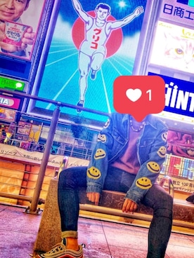 「ニコちゃん」｜「アイテム（ジャケット/アウター）」を使った、R ☺︎さん（メンズ・166cm）の冬コーディネート